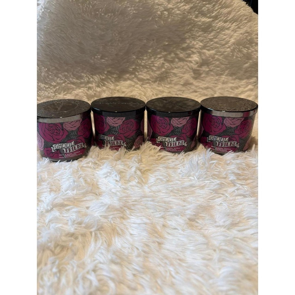 Bath & Body Works Ghoul Friend 3-Wick Candles (Set of 4)